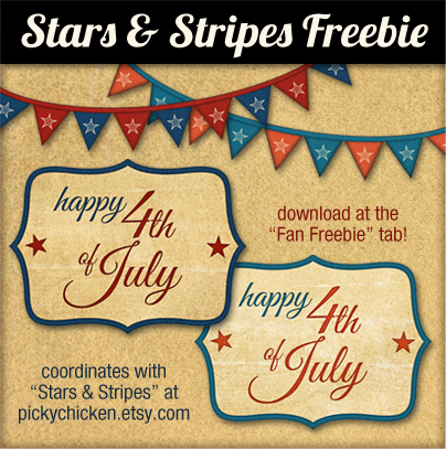 Image: Stars and Stripes, 4th of July Clip